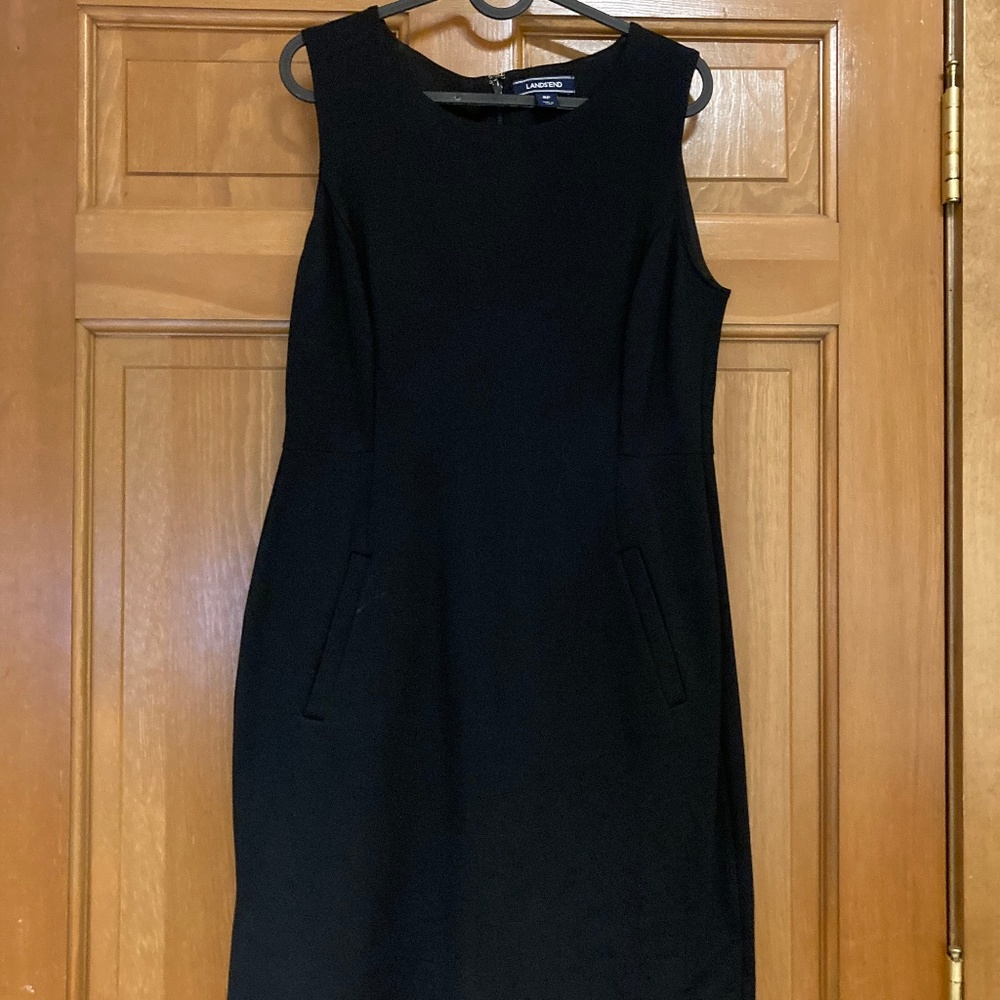 Lands End Ponte Sleeveless Dress, 8P